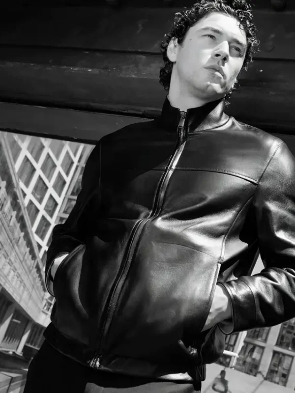 Belmont Cameli x VMAN Black Leather Jacket