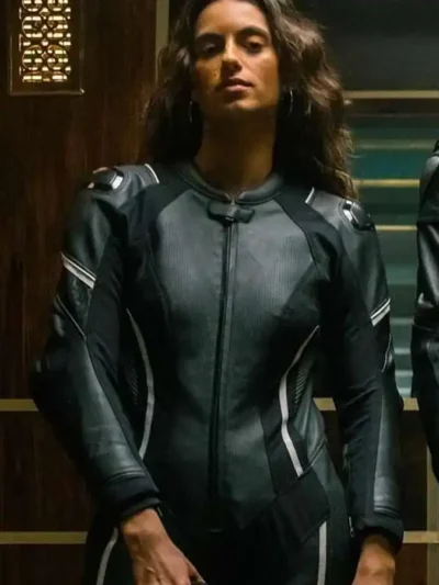 Berlin 2023 Cameron Black Leather Jacket