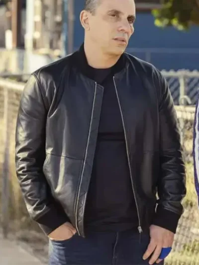 Bookie TV-Series 2023 Danny Leather Bomber Jacket