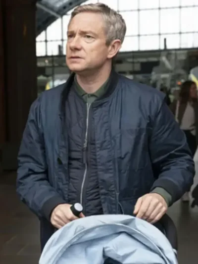 Breeders Martin Freeman Paul Worsley Bomber Jacket