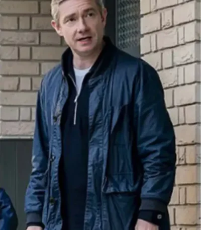 Breeders Martin Freeman Paul Worsley Bomber Jacket