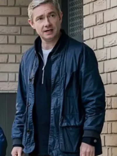 Breeders Martin Freeman Paul Worsley Bomber Jacket