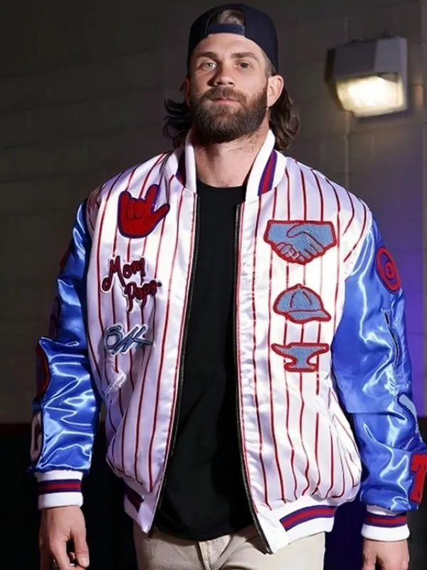 Bryce Harper MLB Bomber Jacket Bryce Harper MLB Bomber Jacket