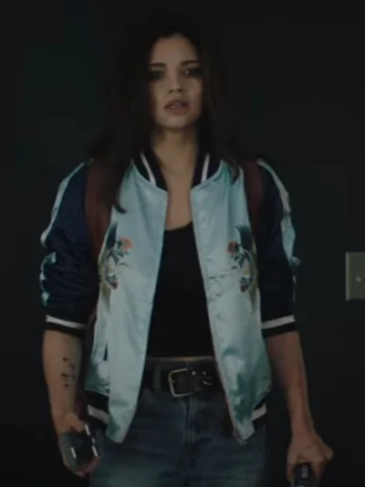 Dead Money 2024 India Eisley Floral Bomber Jacket