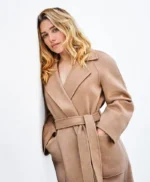 Cover of ELLE Spain Florence Pugh Brown Coat