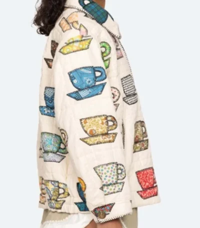 Sweet Magnolias JoAnna Garcia Swisher Tea Cups Print Jacket