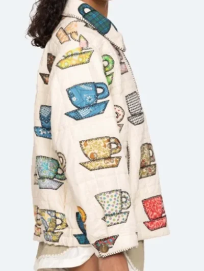 Sweet Magnolias JoAnna Garcia Swisher Tea Cups Print Jacket