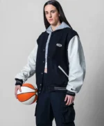Caitlin Clark Slam Nike KICKS 29 Varsity Jacket
