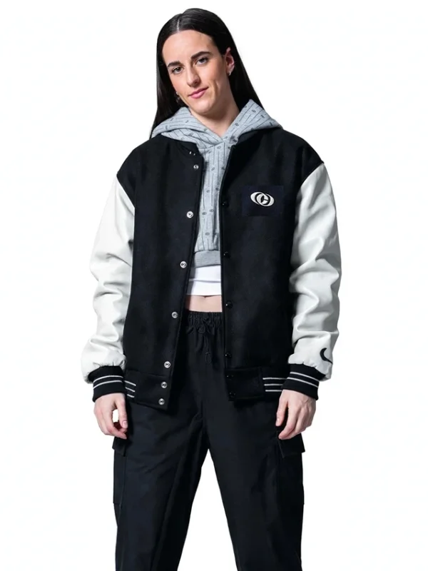 Caitlin Clark Slam Nike KICKS 29 Varsity Jacket