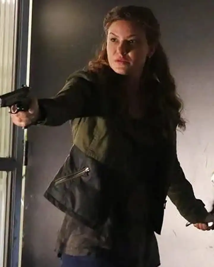 Castle Season 6 Alicia Lagano Green Jacket Castle Season 6 Alicia Lagano Green Jacket
