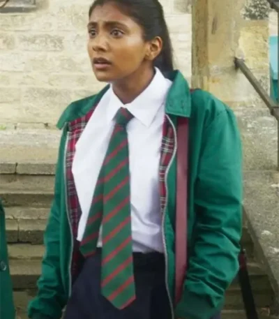 Charithra Chandran How to Date Billy Walsh Bomber Jacket