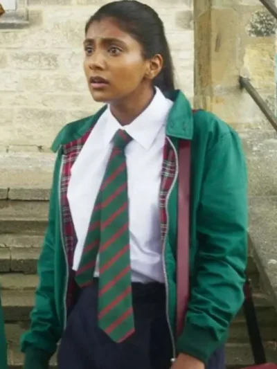 Charithra Chandran How to Date Billy Walsh Bomber Jacket