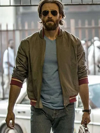 Chris Evans The Red Sea Diving Resort Bomber Jacket