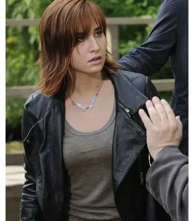 Warehouse 13 Claudia Donovan Black Leather Coat
