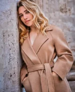 Cover of ELLE Spain Florence Pugh Brown Coat