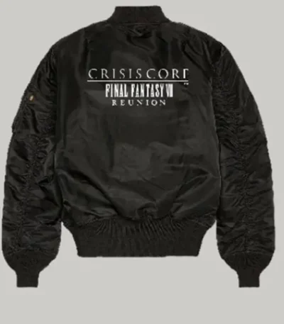 Crisis Core Black Bomber Jacket