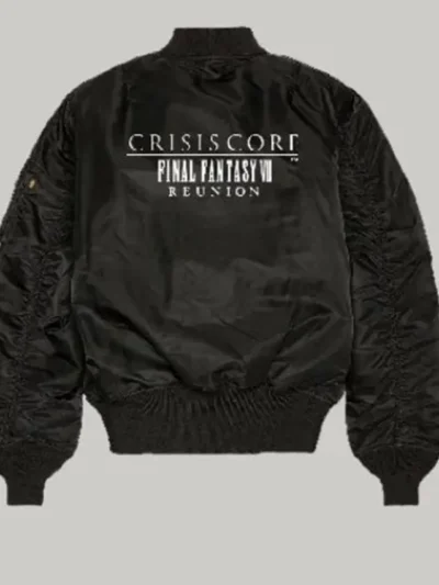 Crisis Core Black Bomber Jacket
