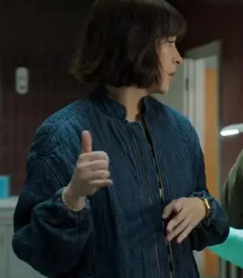 The Chelsea Detective S04 Layla Walsh Quilted Blue Jacket
