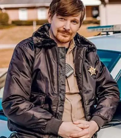 Deputy Thompson Blue Ridge The Series Black Bomber Jacket