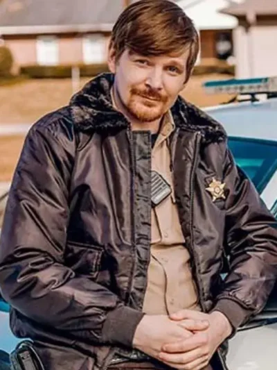 Deputy Thompson Blue Ridge The Series Black Bomber Jacket
