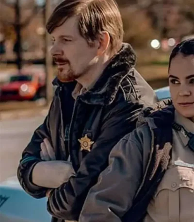 Deputy Thompson Blue Ridge The Series Black Bomber Jacket