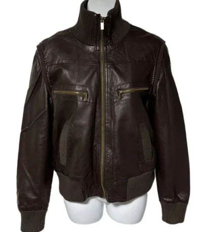 Dre Davis Pretty Little Liars S06 Brown Leather Jacket