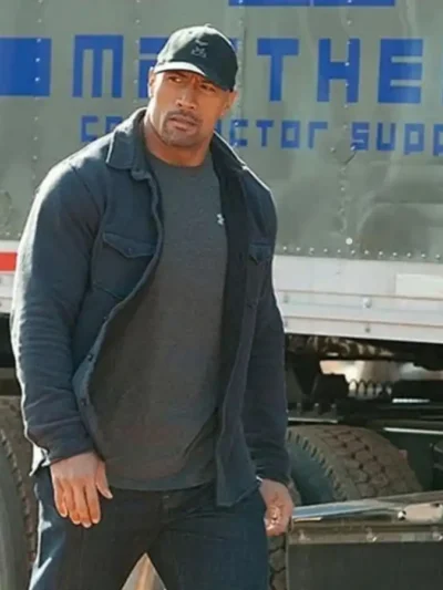 Snitch Dwayne Johnson Blue Jacket
