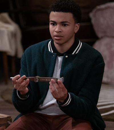 Elijah Teenage Vampire Wool Bomber Jacket