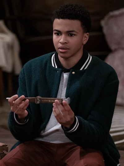 Elijah Teenage Vampire Wool Bomber Jacket