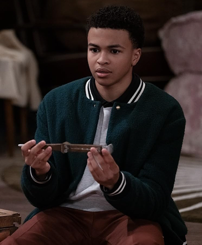 Elijah Teenage Vampire Wool Bomber Jacket Elijah Teenage Vampire Wool Bomber Jacket