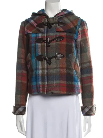 Elizabeth Allen Dick The Santa Clauses S02 Plaid Hooded Jacket
