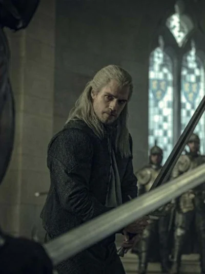 Geralt of Rivia Corduroy Black Jacket The Witcher