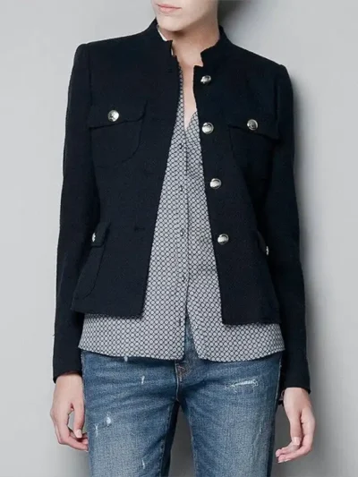 Happy Endings S03 Eliza Coupe Blue Jacket