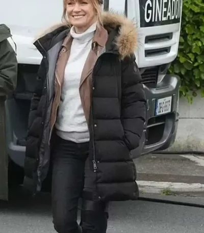 Harry Wild S01 Jane Seymour Puffer Hooded Jacket