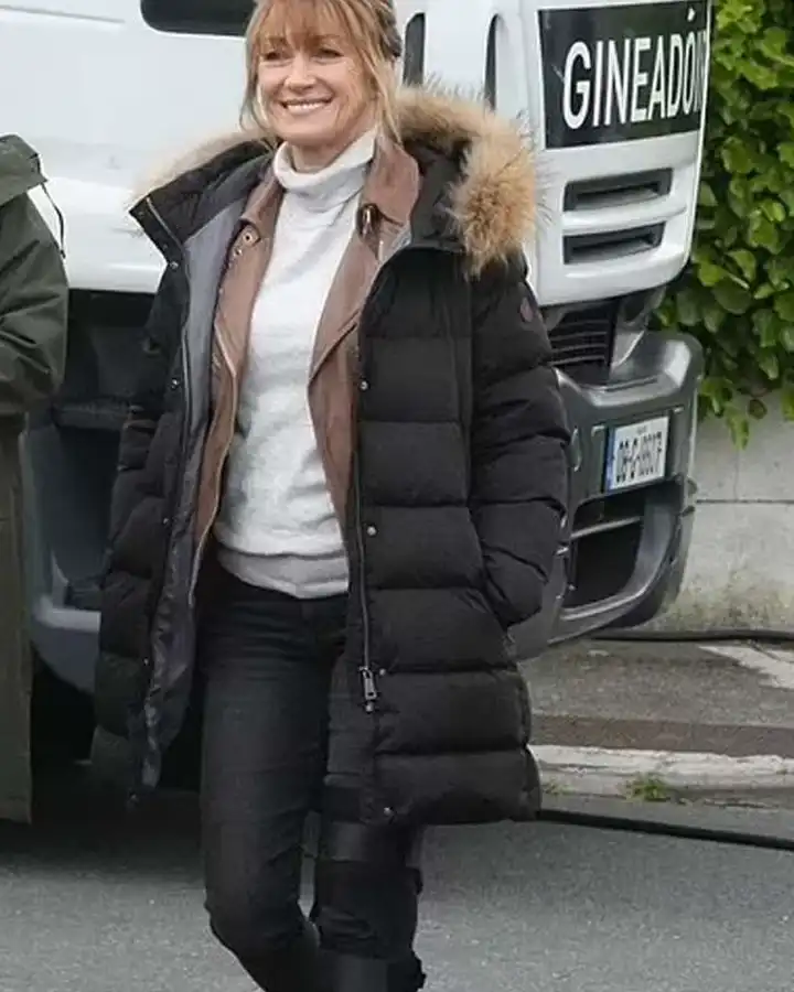 Harry Wild S01 Jane Seymour Puffer Hooded Jacket Harry Wild S01 Jane Seymour Puffer Hooded Jacket