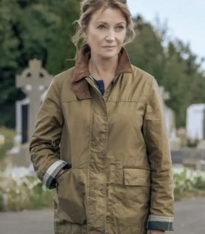 Harry Wild S02 Jane Seymour Brown Cotton Jacket