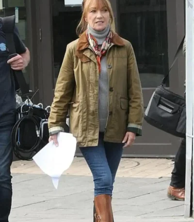 Harry Wild S02 Jane Seymour Brown Cotton Jacket