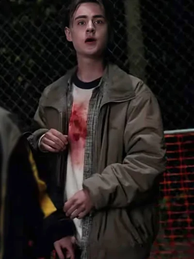 Jaeden Martell Y2K 2024 Brown Jacket