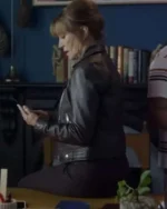 Jane Seymour Harry Wild S02 Black Leather Jacket