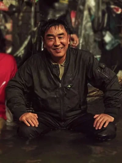 Jang Joo-won Moving 2023 Black Bomber Jacket