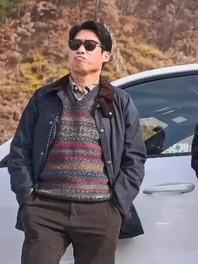 Jeon Jin Gi Exhuma 2024 Black Jacket