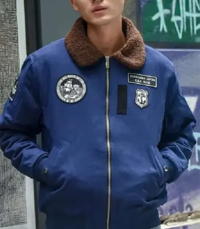 Kouichi Adachi Like a Dragon Infinite Wealth Blue Bomber Jacket