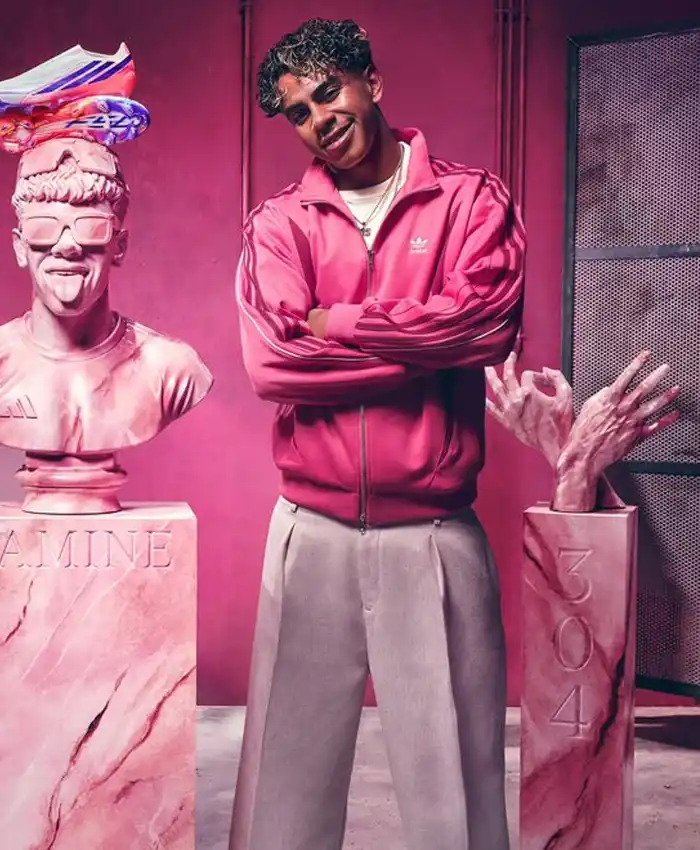 Lamine Yamal Adidas Pink Track Jacket Lamine Yamal Adidas Pink Track Jacket