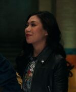 Liza Lapira The Equalizer Cropped Leather Jacket