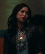 Liza Lapira The Equalizer Cropped Leather Jacket
