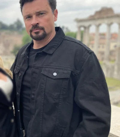 Mafia Wars 2024 Tom Welling Black Cotton Jacket