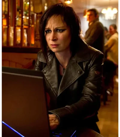Mary Lynn Rajskub 24 Live Another Day S09 Leather Jacket