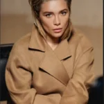 Max Mara Le Parfum Florence Pugh Wool Coat