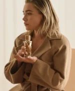 Max Mara Le Parfum Florence Pugh Wool Coat
