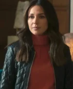 Michelle Keegan Black Bomber Jacket